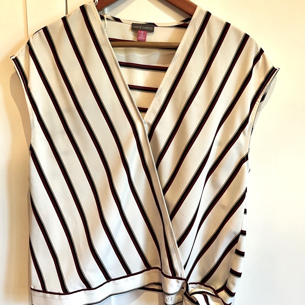 Vince Camuto Women’s Medium wrap blouse never worn.